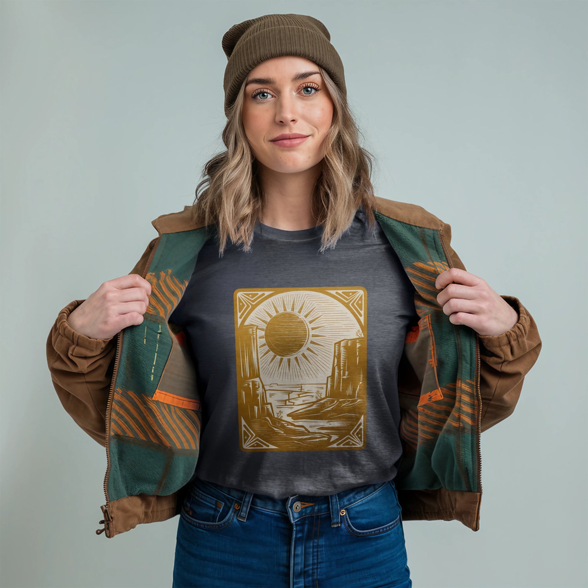 The Wanderer Tarot T-Shirt Adventure and Outdoors Themed T-Shirt