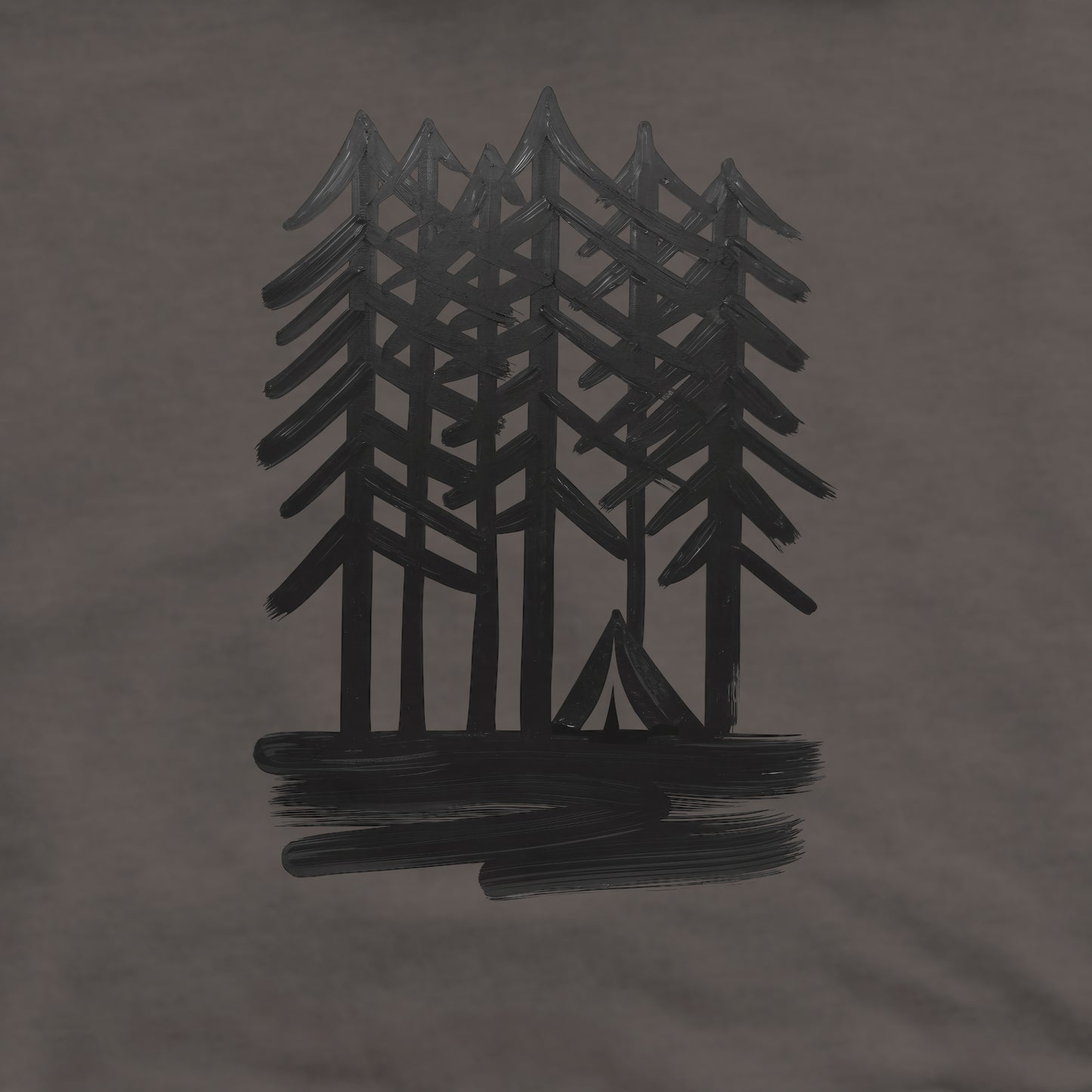 Tall Tree Painting Crewneck Sweatshirt Adventure and Outdoors Themed Sweatshirt