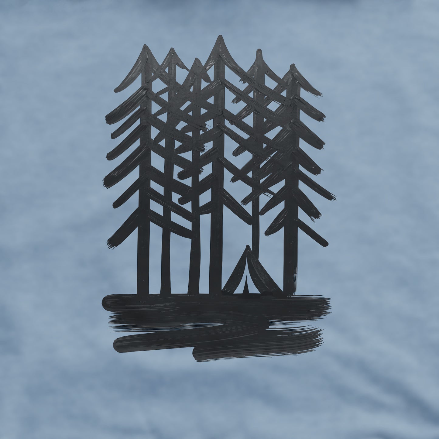 Tall Tree Painting Crewneck Sweatshirt Adventure and Outdoors Themed Sweatshirt