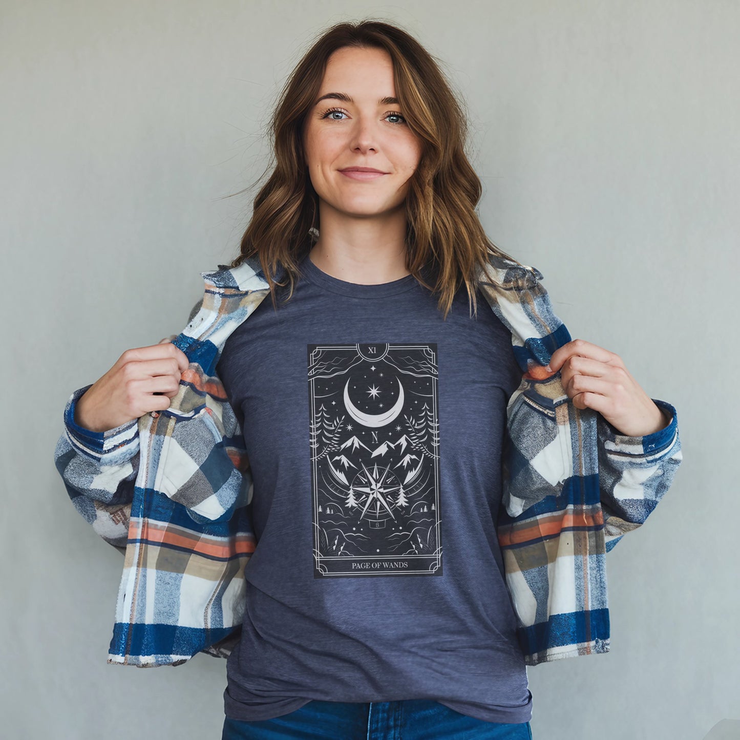 Page of Wands Tarot T-Shirt Adventure and Outdoors Themed T-Shirt