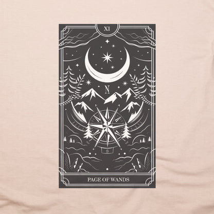 Page of Wands Tarot T-Shirt Adventure and Outdoors Themed T-Shirt