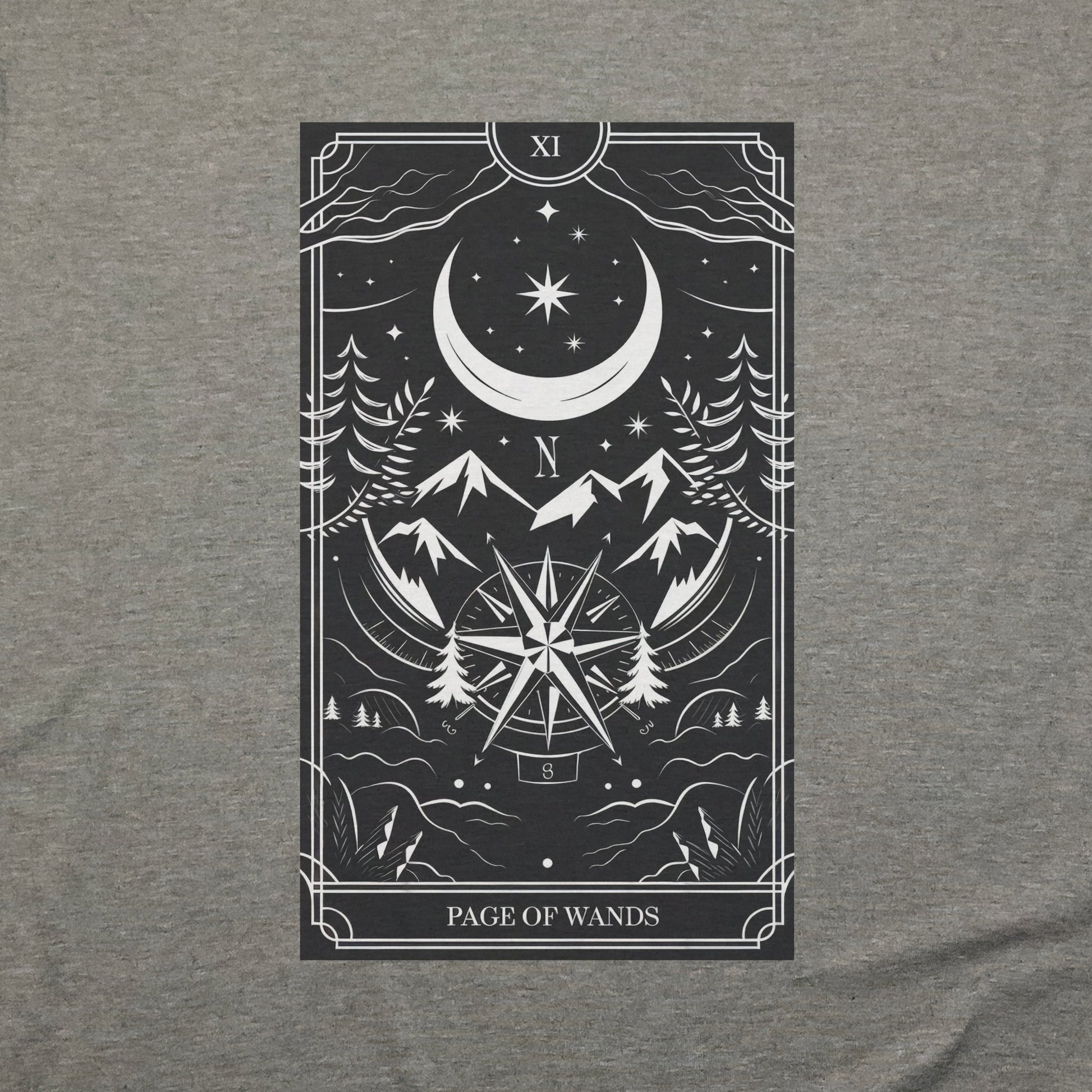 Page of Wands Tarot T-Shirt Adventure and Outdoors Themed T-Shirt