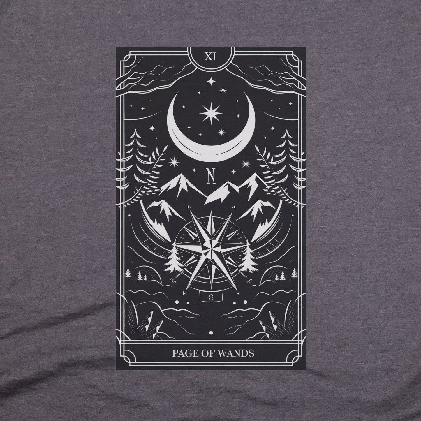 Page of Wands Tarot T-Shirt Adventure and Outdoors Themed T-Shirt