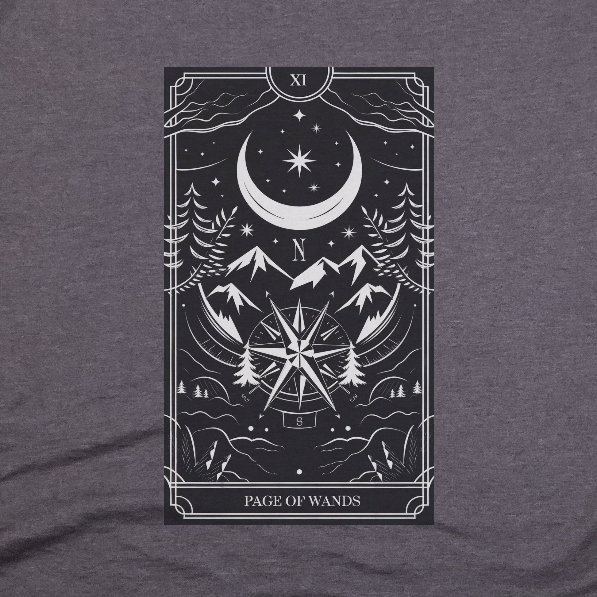 Page of Wands Tarot T-Shirt Adventure and Outdoors Themed T-Shirt
