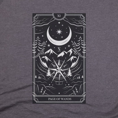 Page of Wands Tarot T-Shirt Adventure and Outdoors Themed T-Shirt
