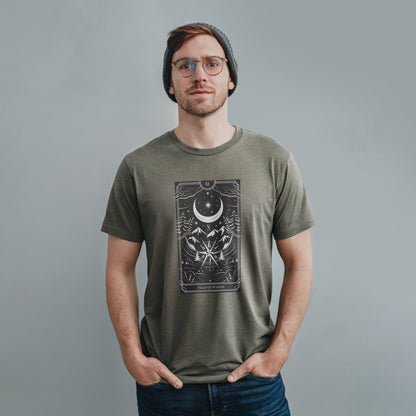 Page of Wands Tarot T-Shirt Adventure and Outdoors Themed T-Shirt