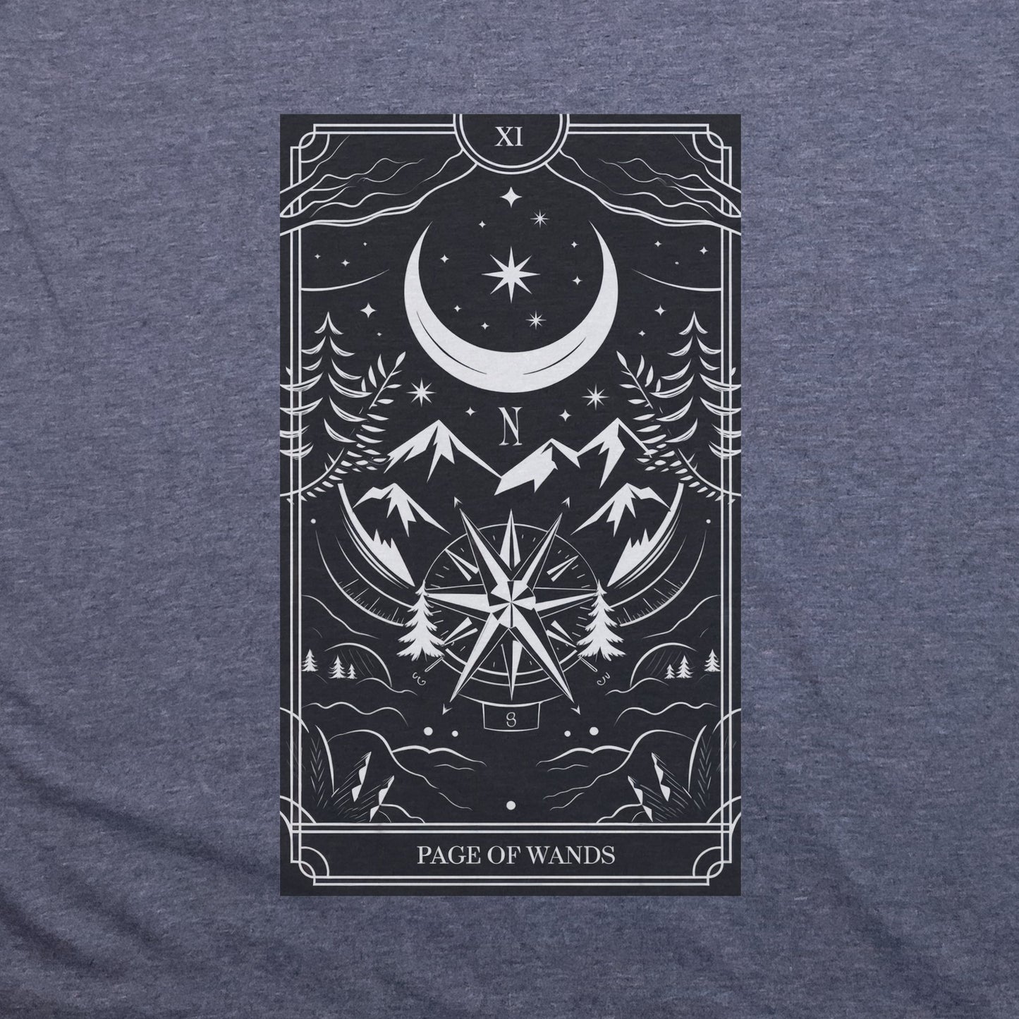 Page of Wands Tarot T-Shirt Adventure and Outdoors Themed T-Shirt