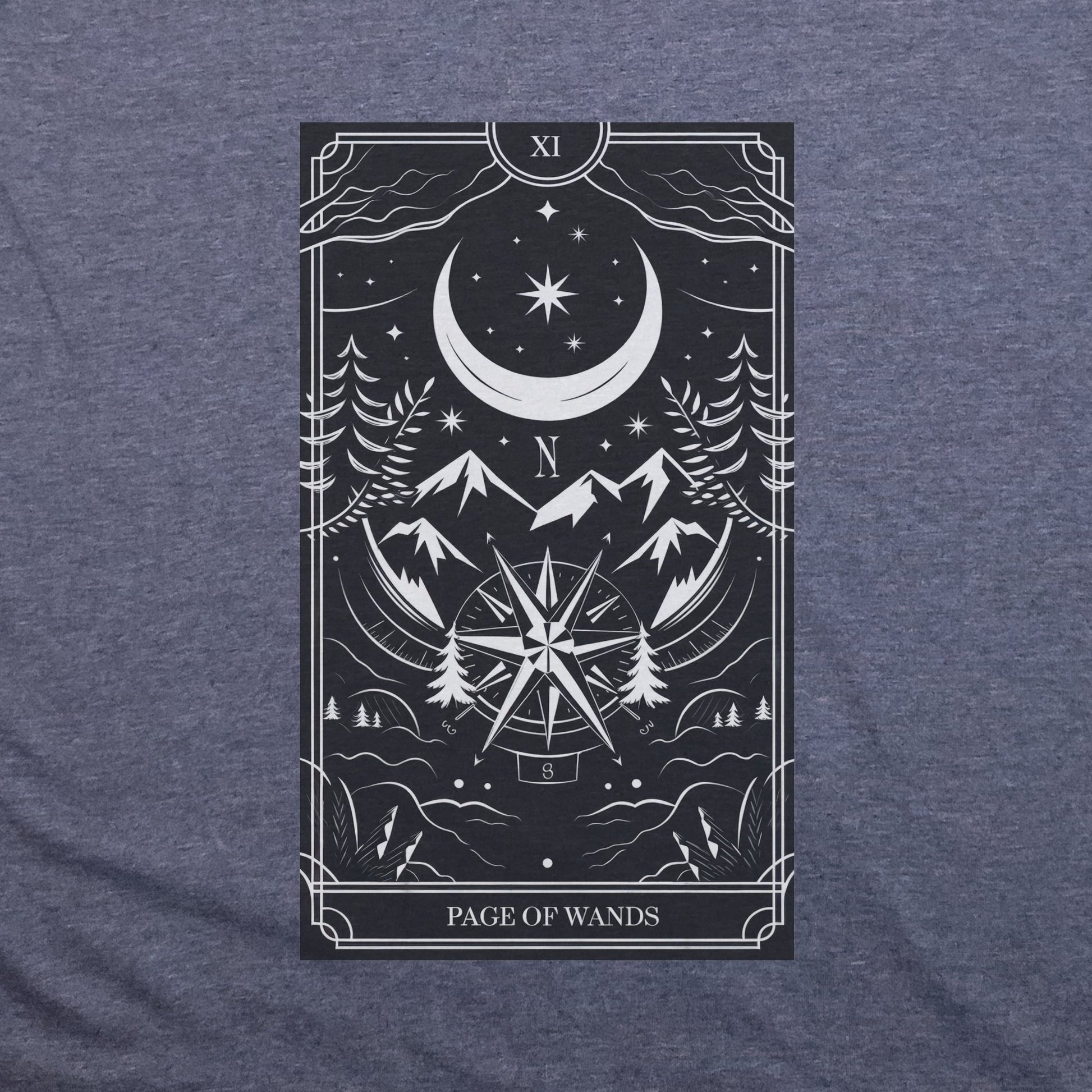 Page of Wands Tarot T-Shirt Adventure and Outdoors Themed T-Shirt