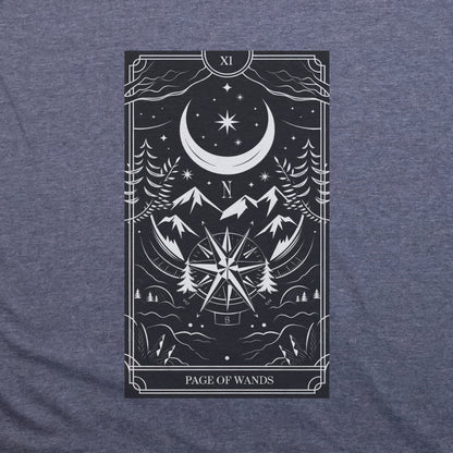 Page of Wands Tarot T-Shirt Adventure and Outdoors Themed T-Shirt