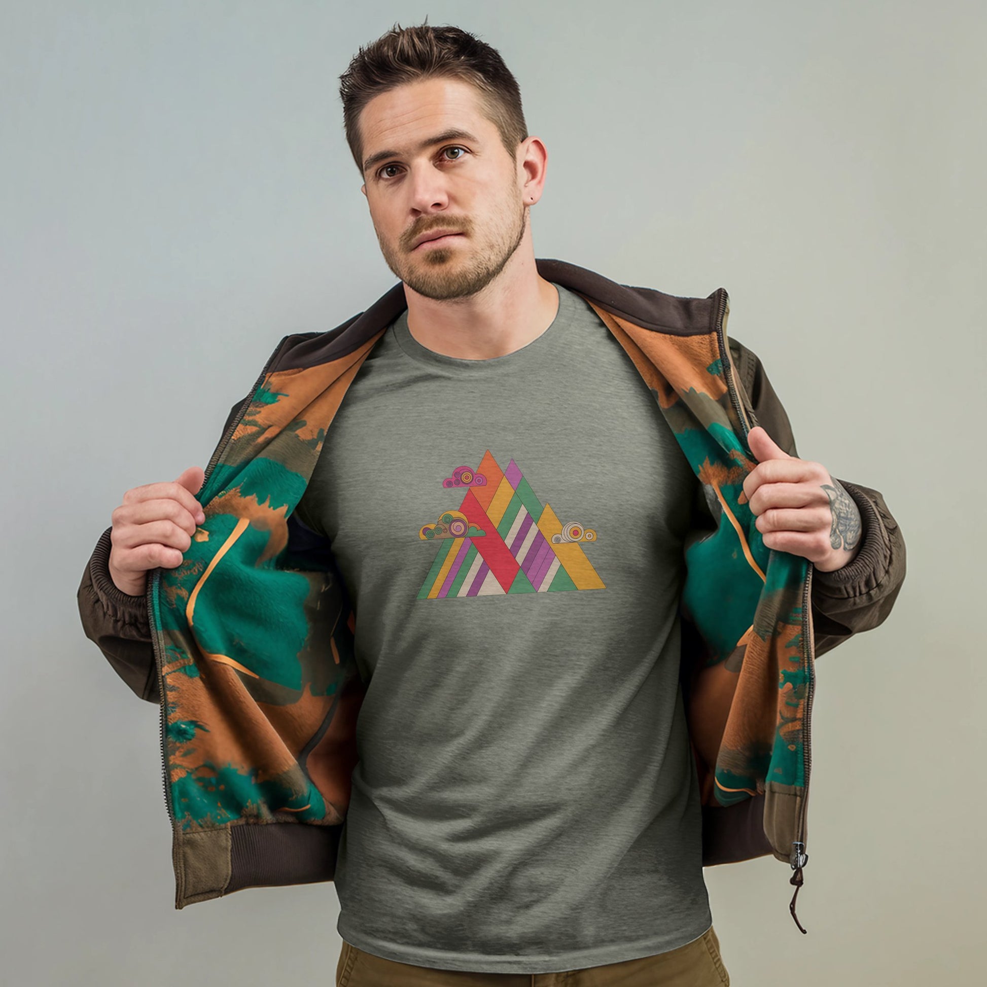 Retro Peaks T-Shirt Adventure and Outdoors Themed T-Shirt