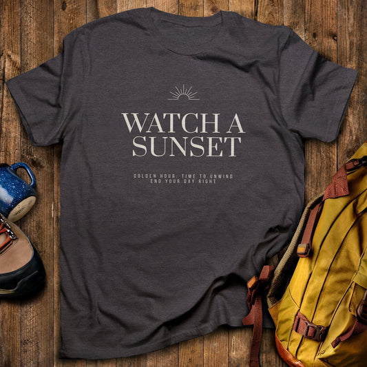 End Your Day Right T-Shirt Dark Heather Adventure and Outdoors Themed T-Shirt