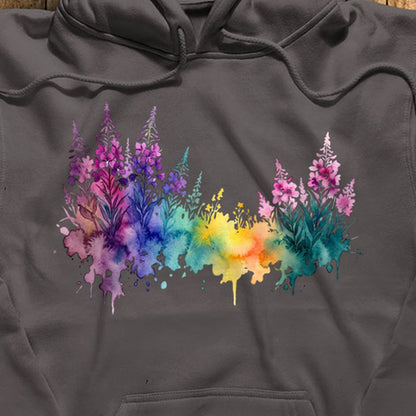 Watercolor Fireweed Hoodie