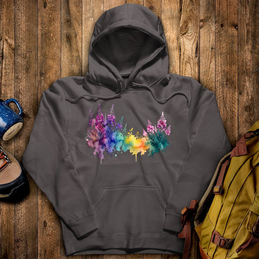 Watercolor Fireweed Hoodie