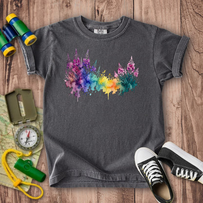 Watercolor Fireweed Kids Cotton T-Shirt