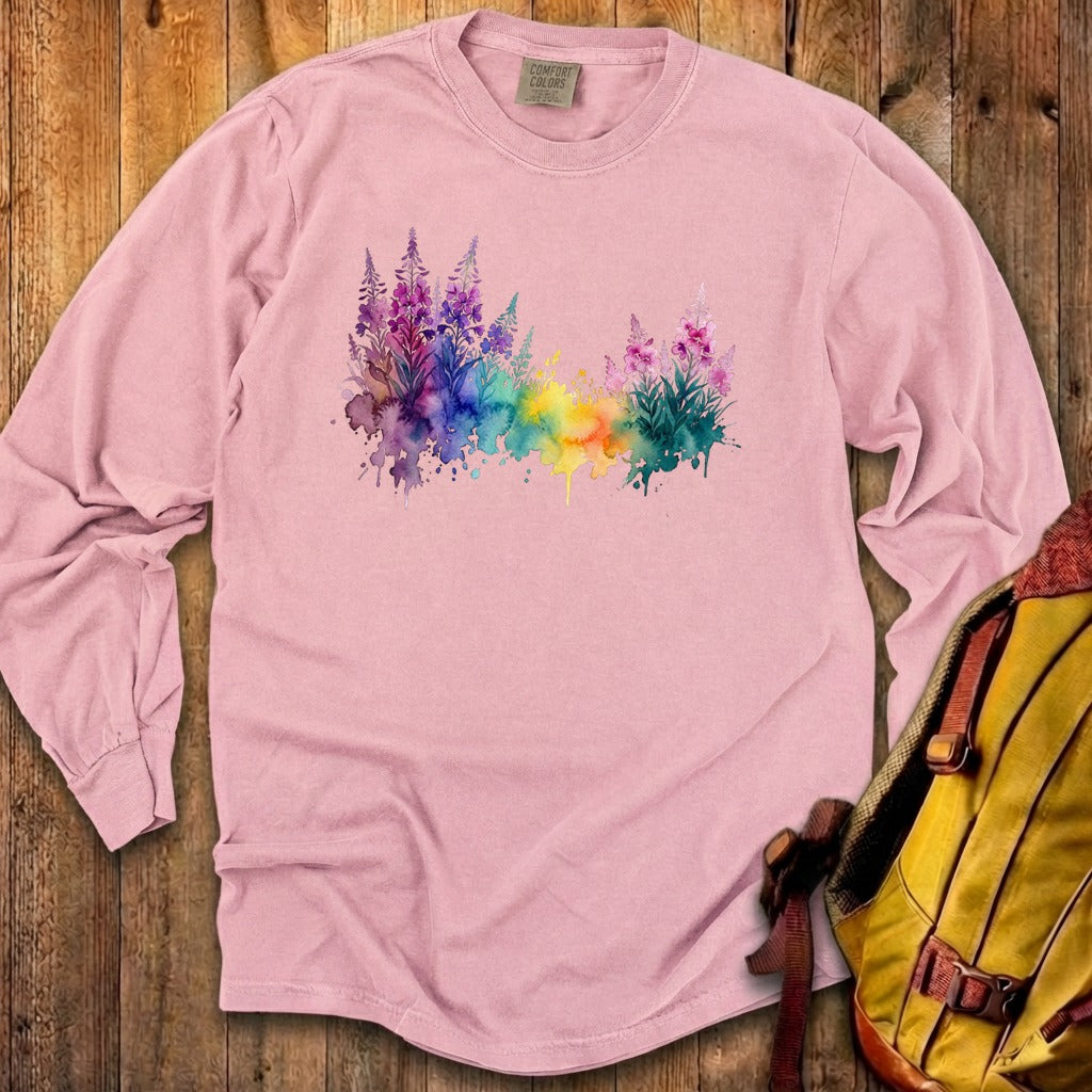 Watercolor Fireweed Premium Long Sleeve