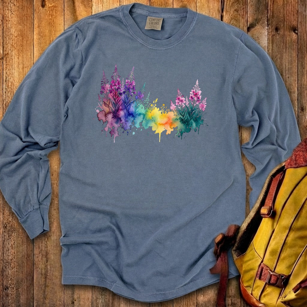 Watercolor Fireweed Premium Long Sleeve