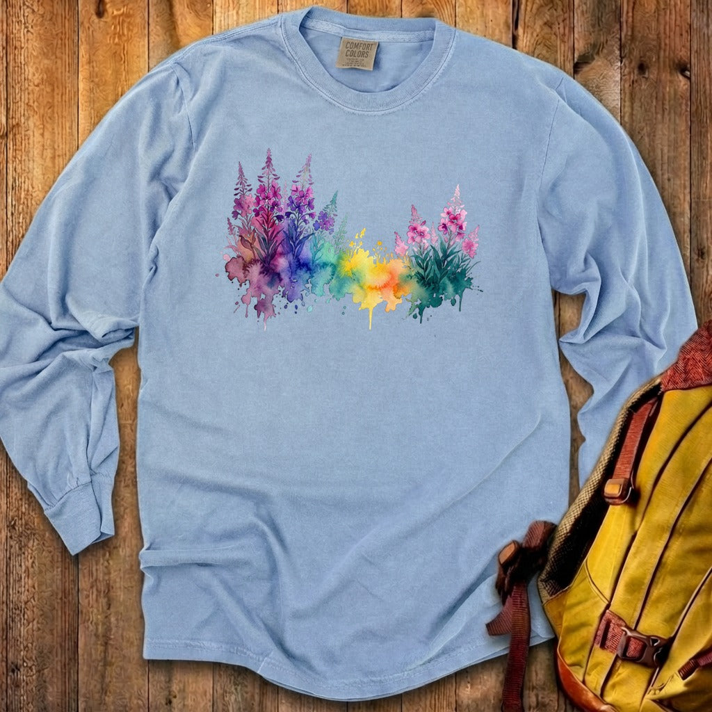 Watercolor Fireweed Premium Long Sleeve