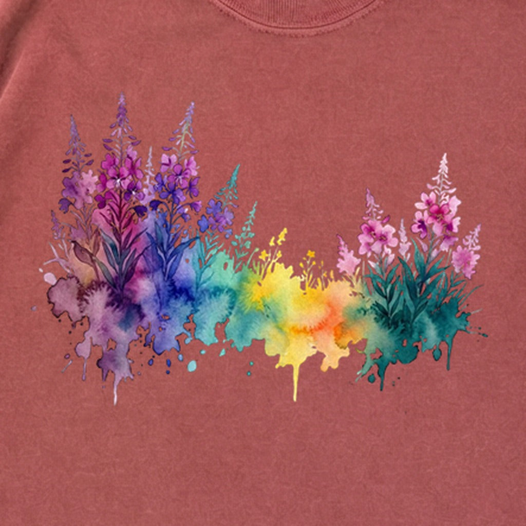 Watercolor Fireweed Premium Long Sleeve