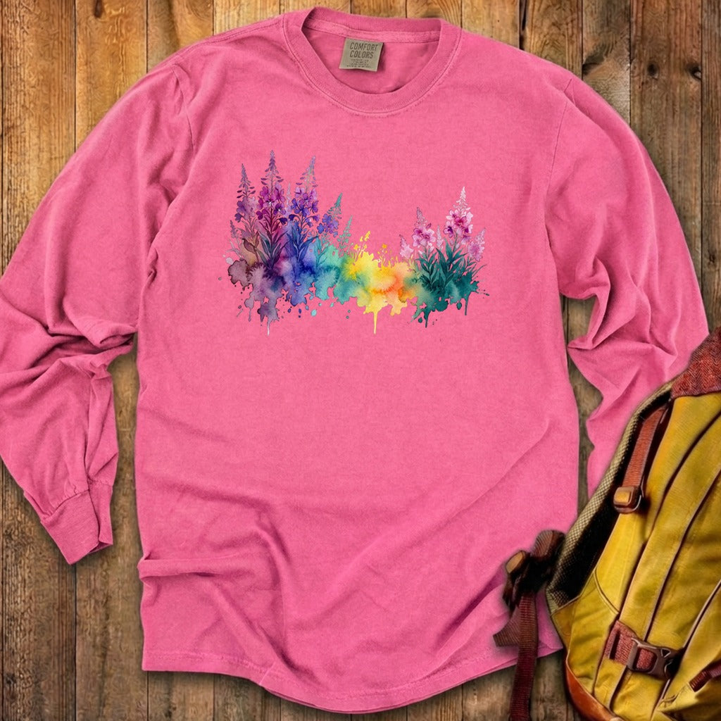 Watercolor Fireweed Premium Long Sleeve