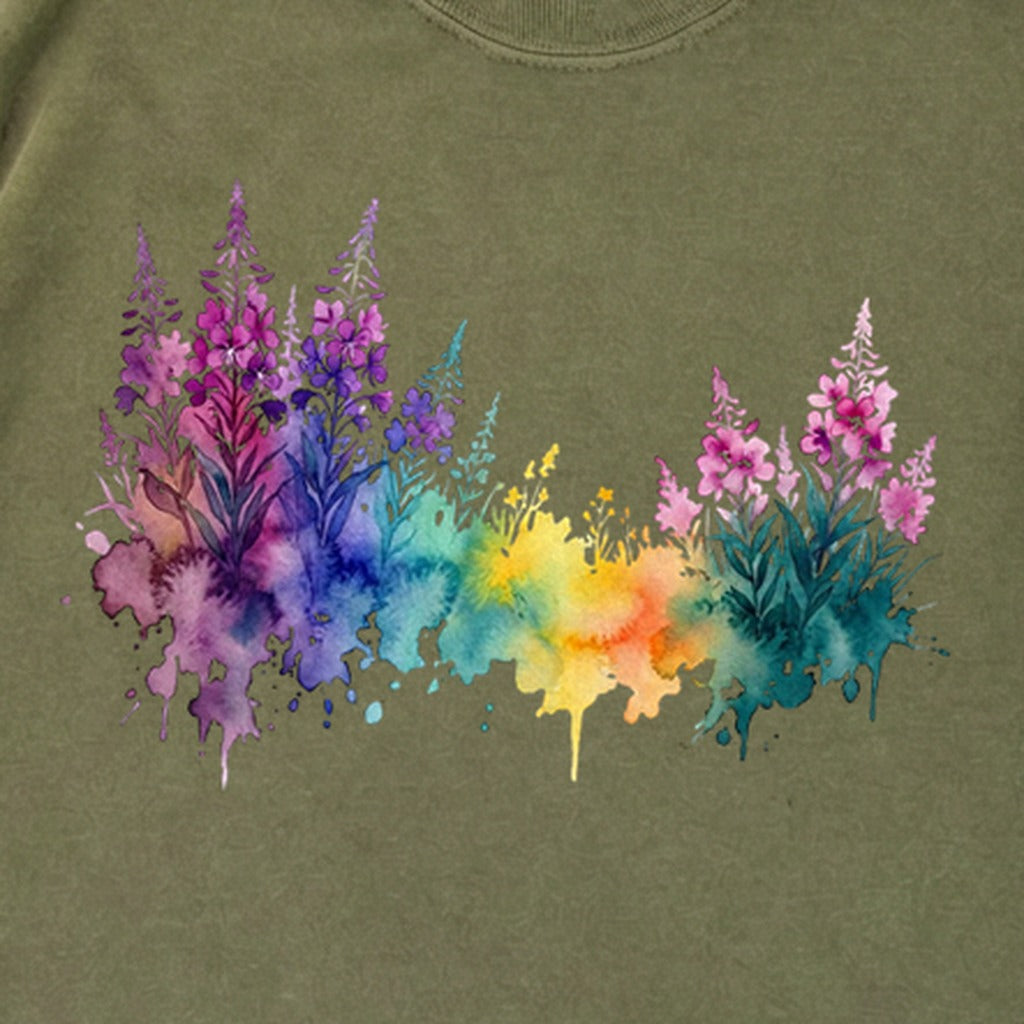 Watercolor Fireweed Premium Long Sleeve
