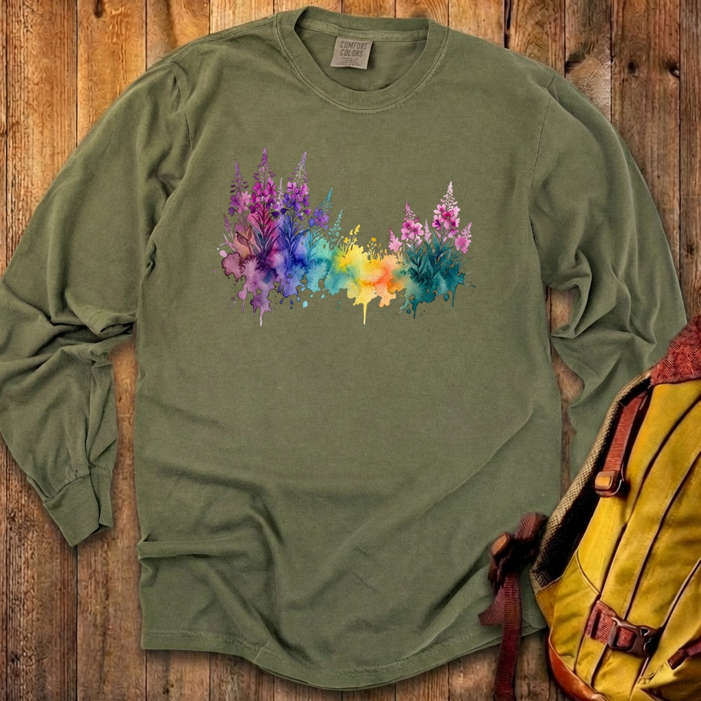 Watercolor Fireweed Premium Long Sleeve