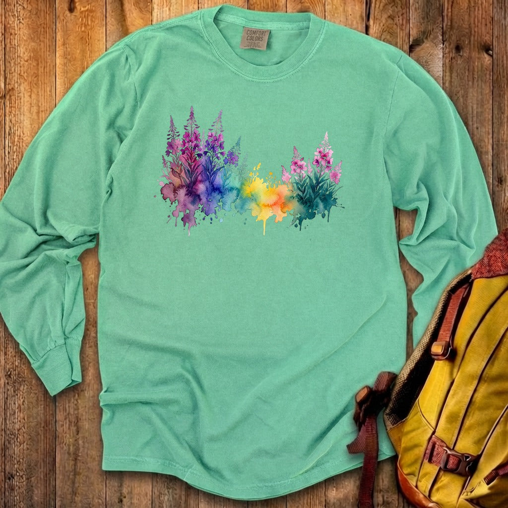 Watercolor Fireweed Premium Long Sleeve