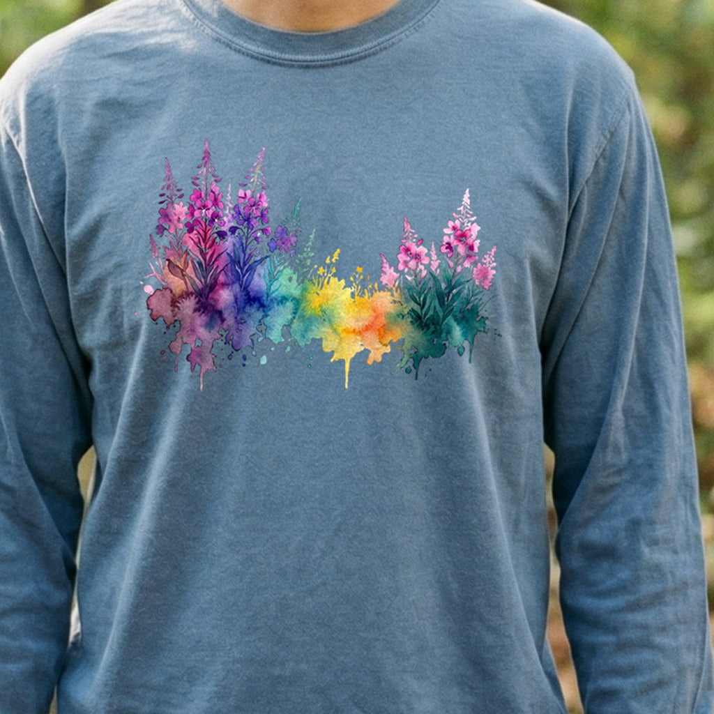 Watercolor Fireweed Premium Long Sleeve