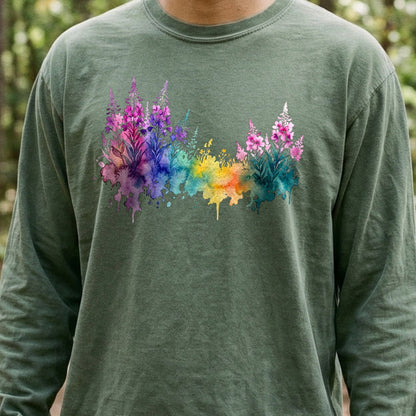 Watercolor Fireweed Premium Long Sleeve