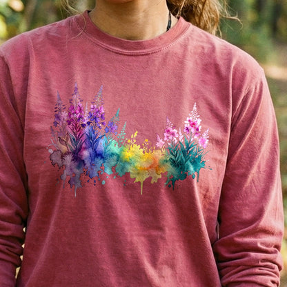 Watercolor Fireweed Premium Long Sleeve