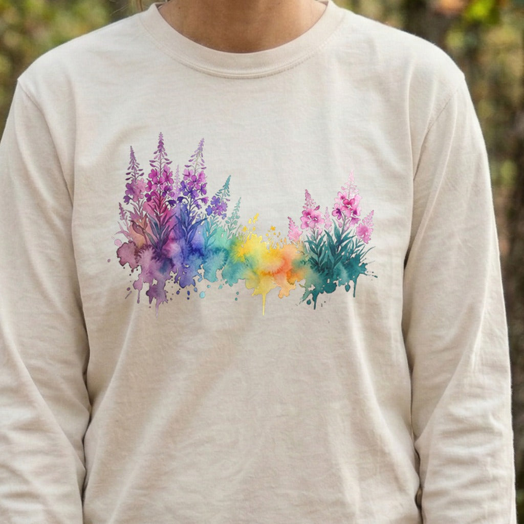 Watercolor Fireweed Premium Long Sleeve