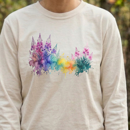 Watercolor Fireweed Premium Long Sleeve