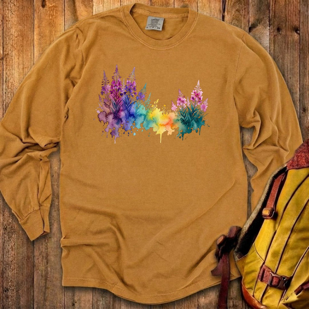 Watercolor Fireweed Premium Long Sleeve