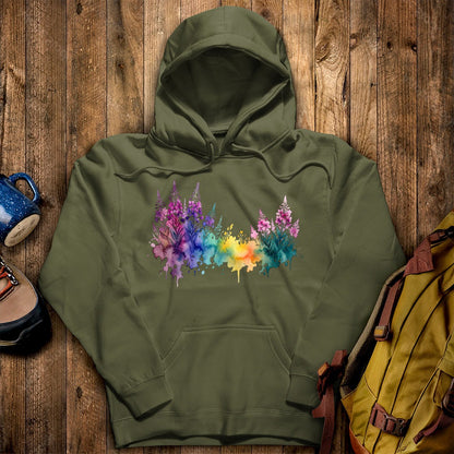 Watercolor Fireweed Hoodie