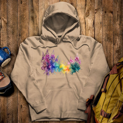 Watercolor Fireweed Hoodie