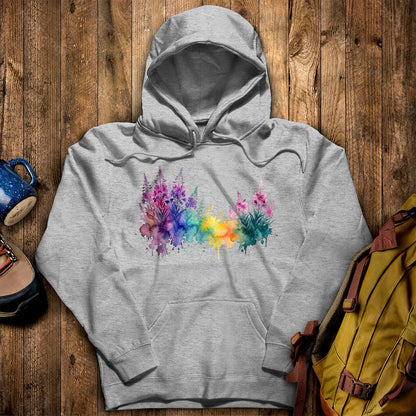 Watercolor Fireweed Hoodie