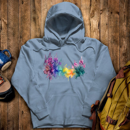 Watercolor Fireweed Hoodie
