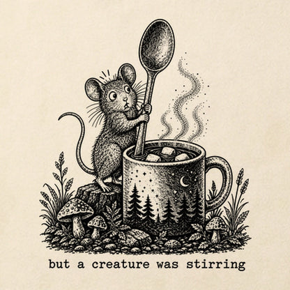 Creature was Stirring Cotton T-Shirt
