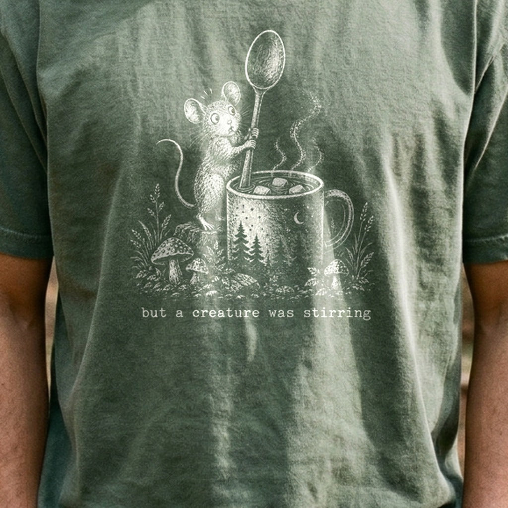 Creature was Stirring Cotton T-Shirt