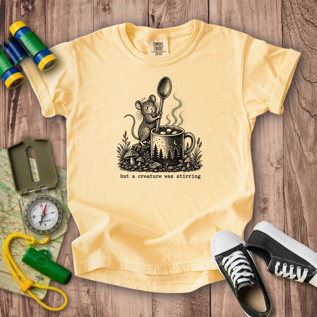Creature was Stirring Kids Cotton T-Shirt