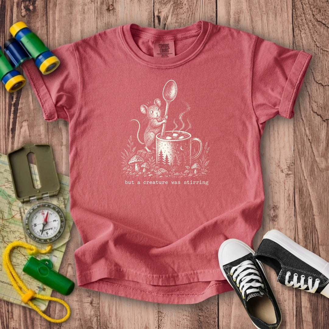 Creature was Stirring Kids Cotton T-Shirt