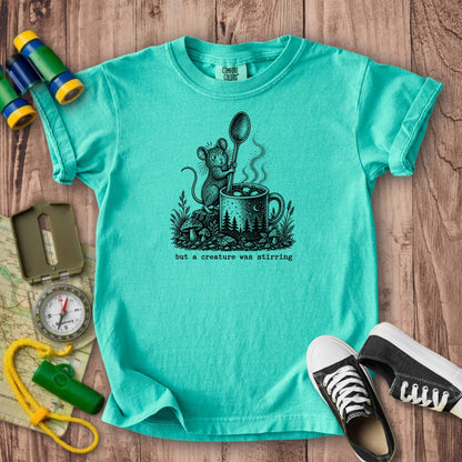 Creature was Stirring Kids Cotton T-Shirt
