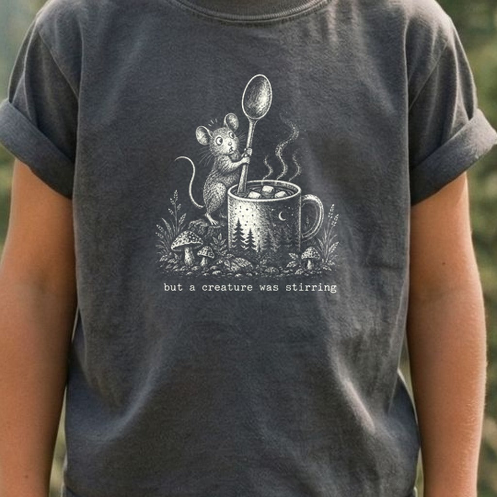 Creature was Stirring Kids Cotton T-Shirt