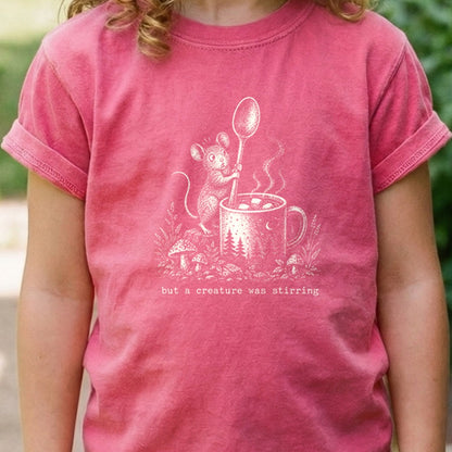 Creature was Stirring Kids Cotton T-Shirt
