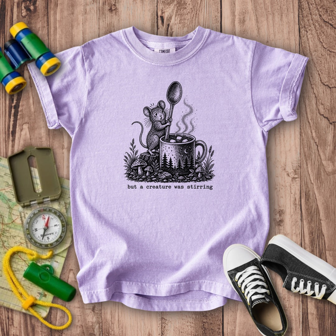 Creature was Stirring Kids Cotton T-Shirt