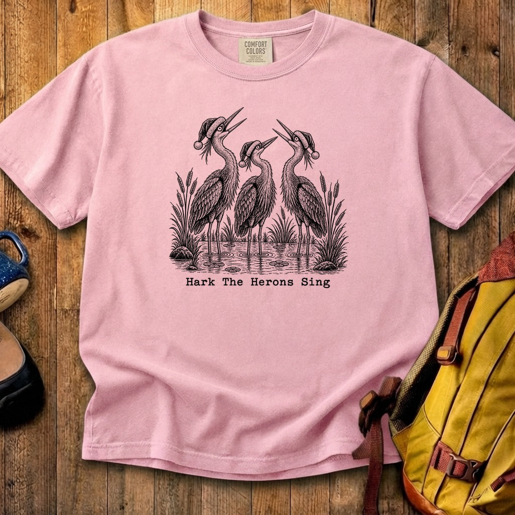 Hark the Herons Sing Cotton T-Shirt