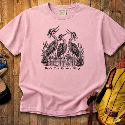 Hark the Herons Sing Cotton T-Shirt