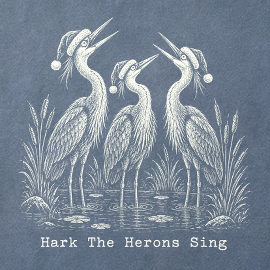 Hark the Herons Sing Cotton T-Shirt