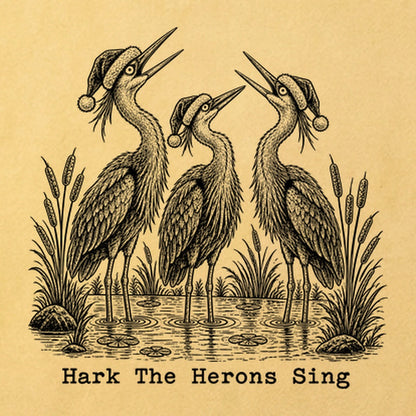 Hark the Herons Sing Cotton T-Shirt