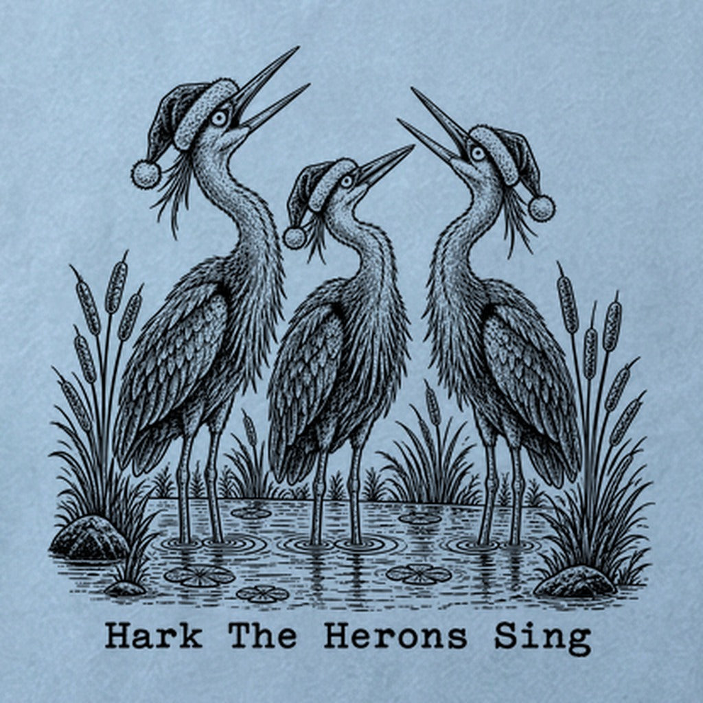 Hark the Herons Sing Cotton T-Shirt