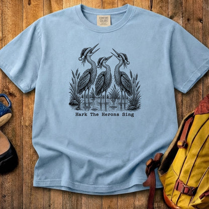 Hark the Herons Sing Cotton T-Shirt